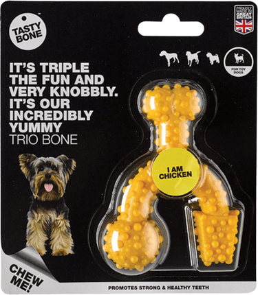 TastyBone Nylon Trio Toy Dog - Chicken